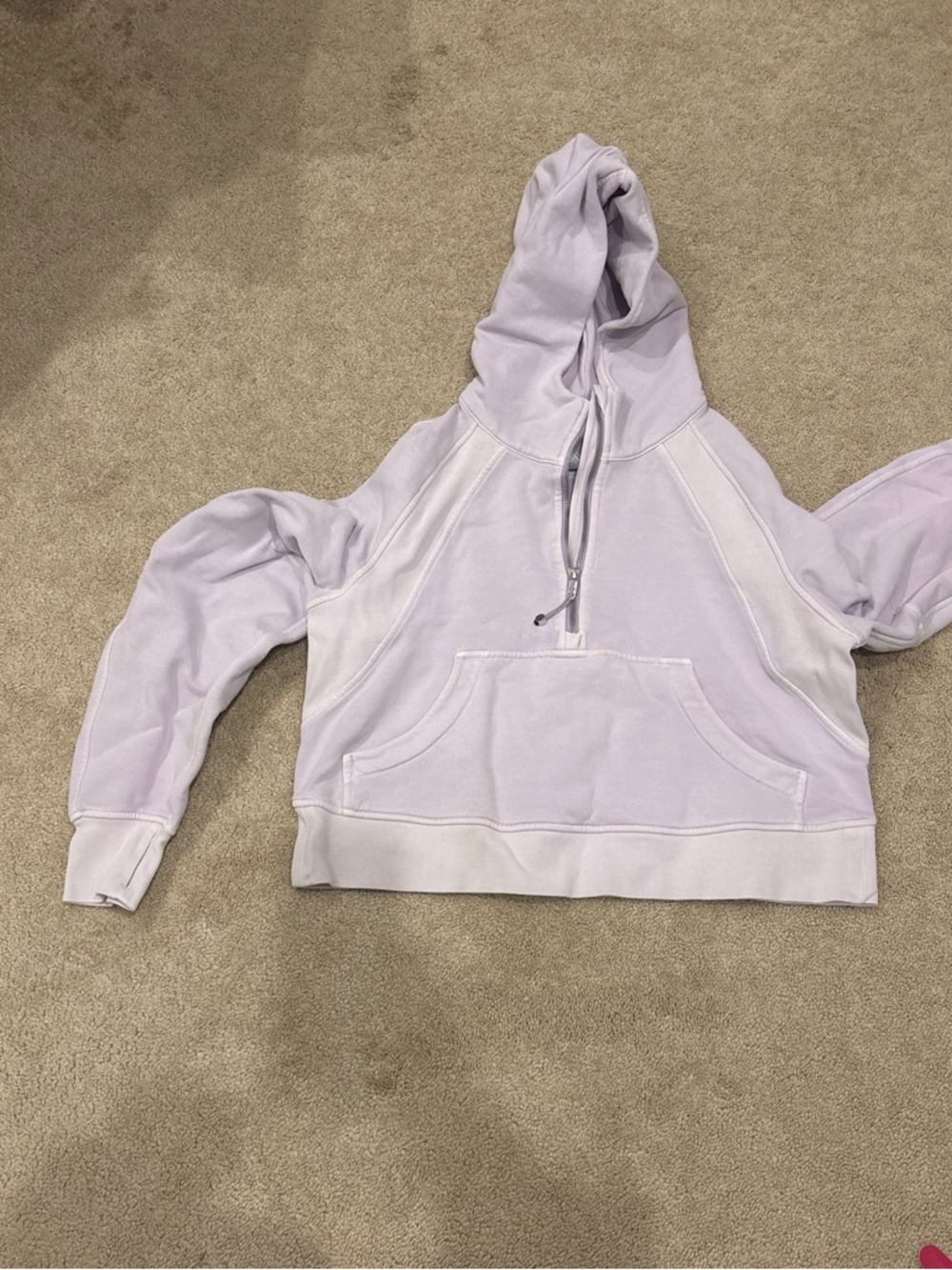 lululemon athletica Light Lilac Cropped Hoodie